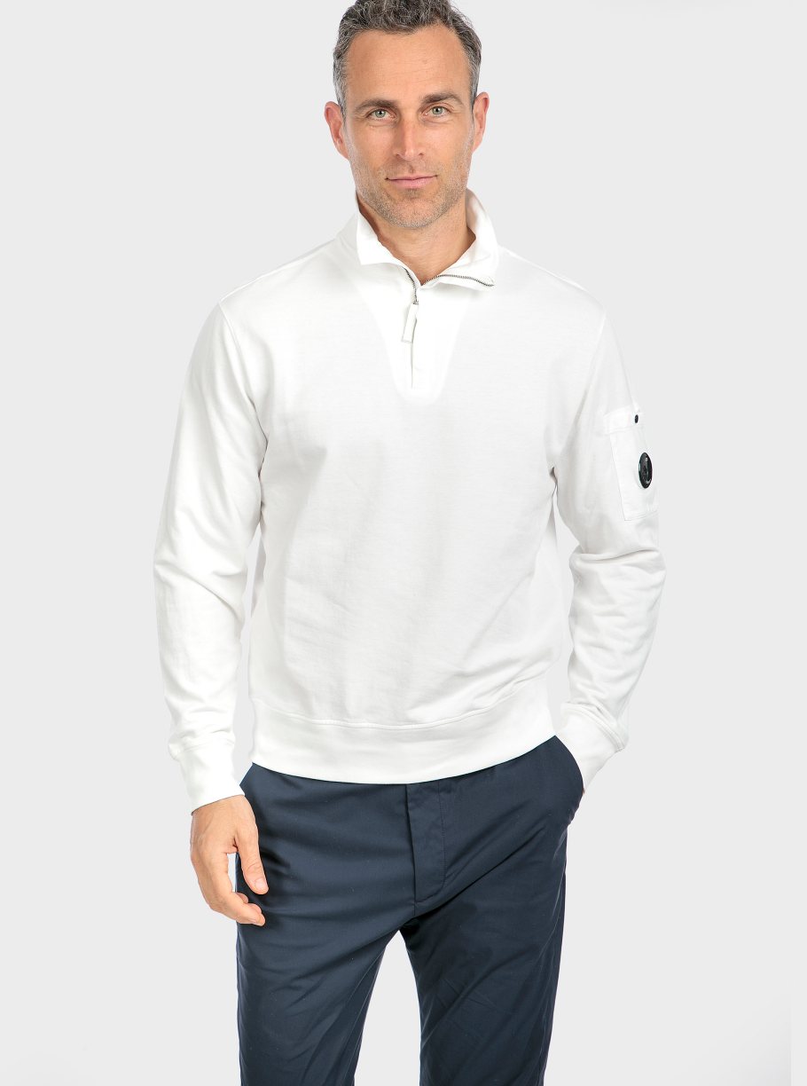 Sudadera media cremallera básica