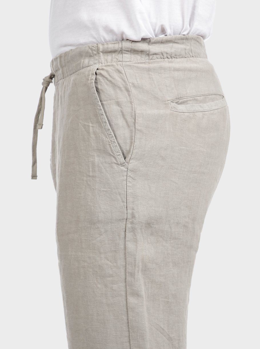 Pantalón goma lino tinto capo - Imagen 9