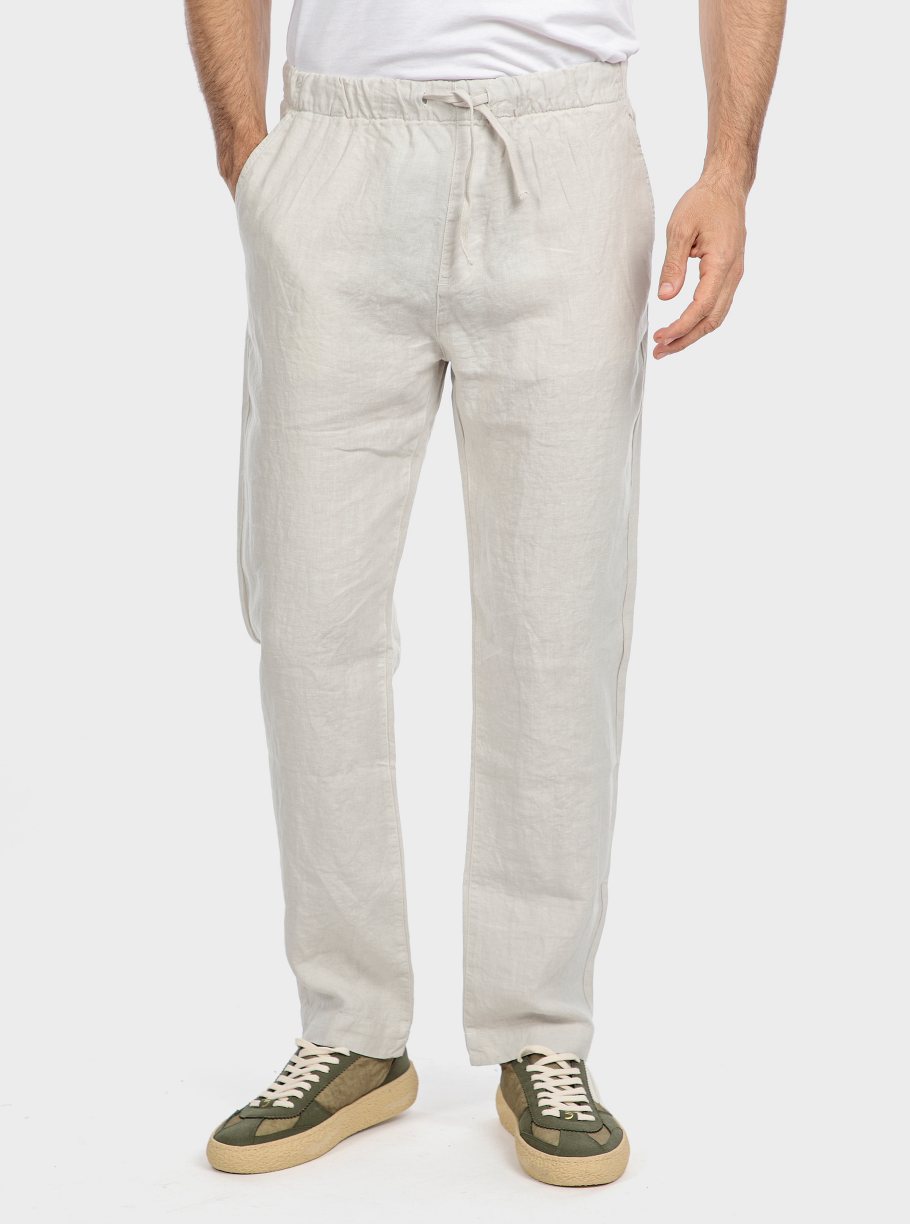 Pantalón goma lino tinto capo - Imagen 10