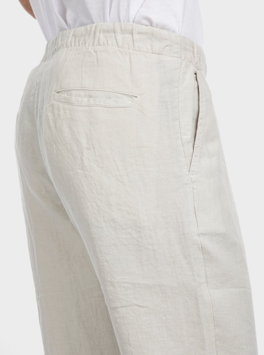 Pantalón goma lino tinto capo - Imagen 12