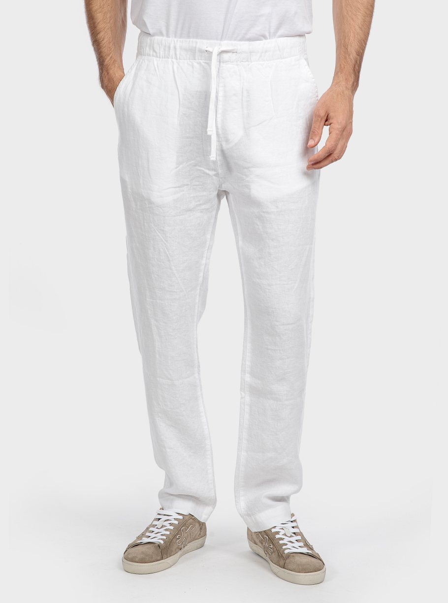 Pantalón goma lino tinto capo