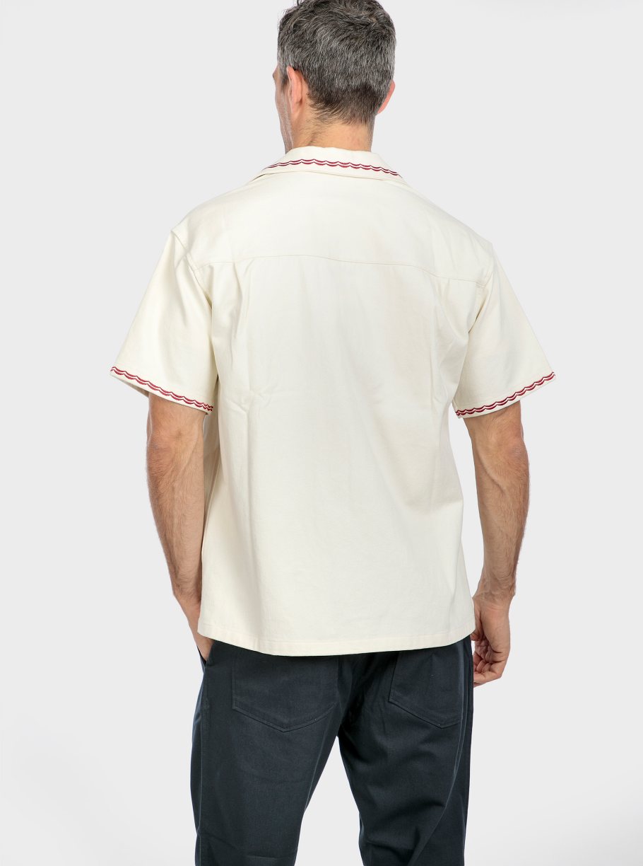 Camisa m/corta bordada - Imagen 2