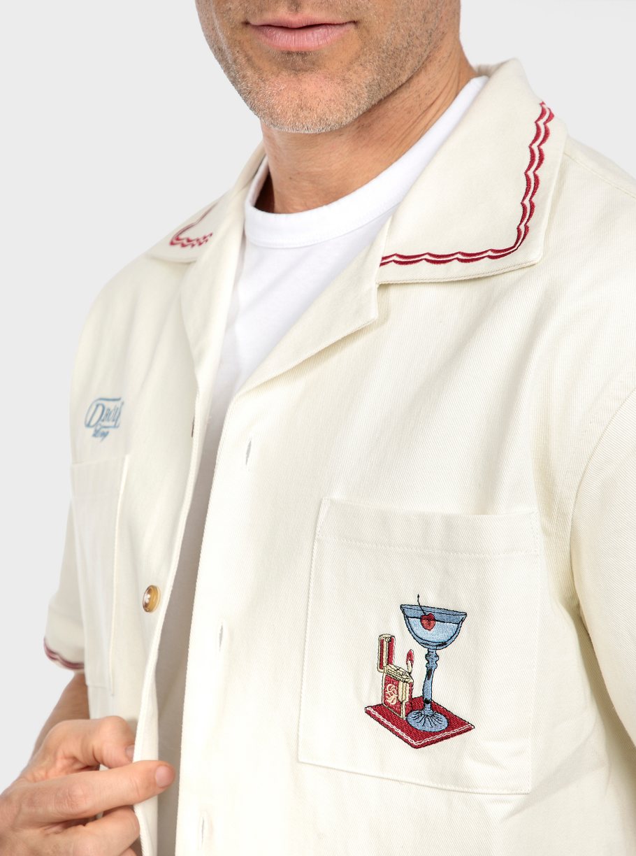 Camisa m/corta bordada - Imagen 3
