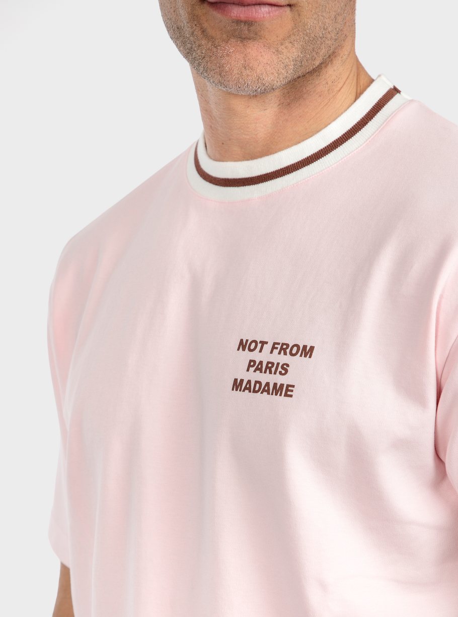 Camiseta SLOGAN MADAME con rayas - Imagen 3