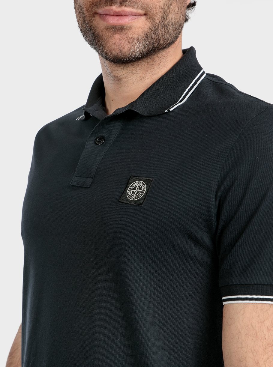 Polo piqué raya cuello - Imagen 3