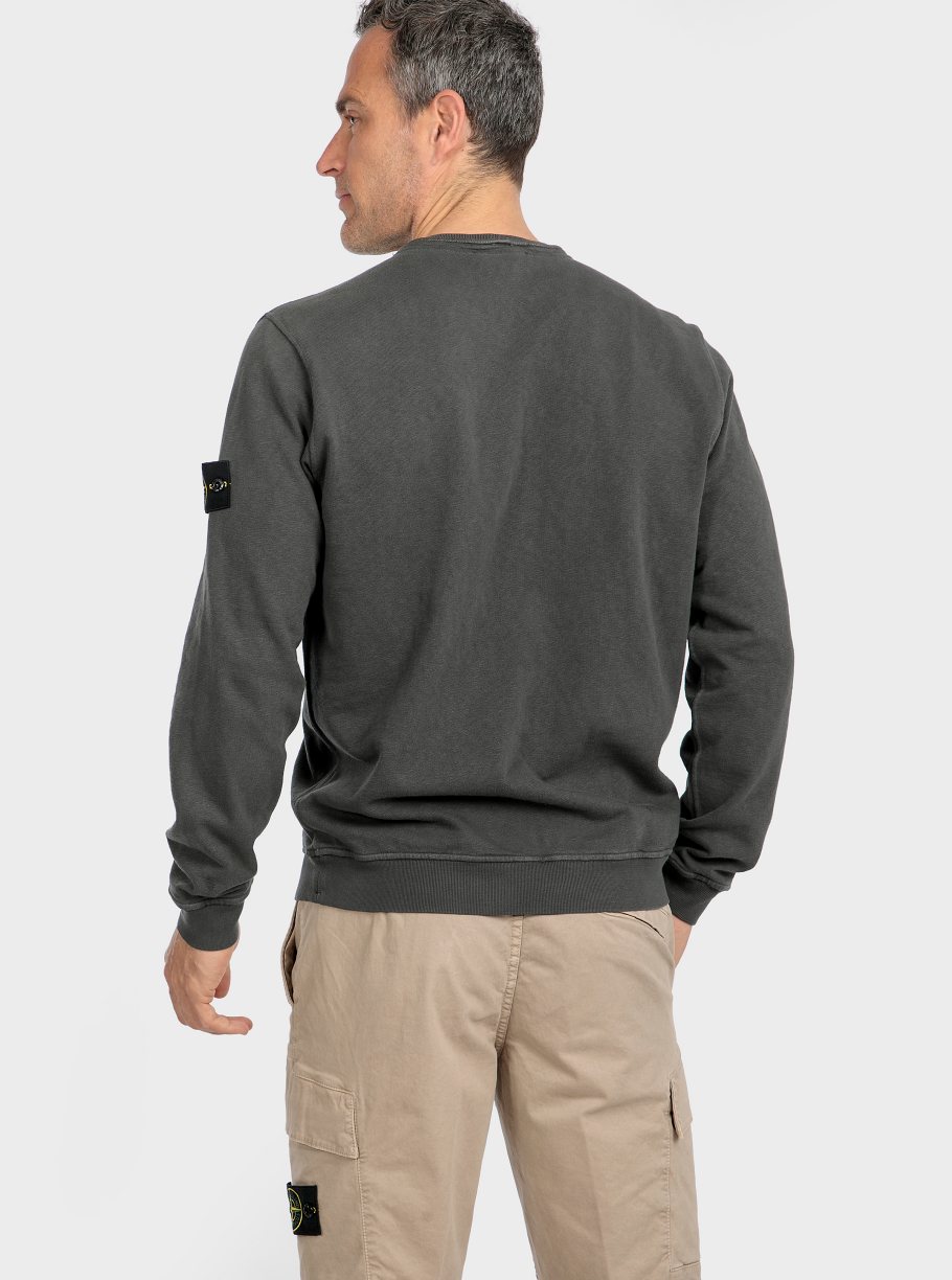 Sudadera c/redondo algodón lavada - Imagen 2