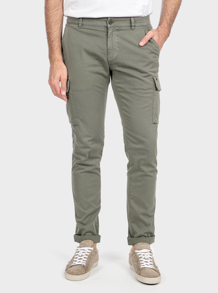 Pantalón cargo básico algodón - Imagen 4