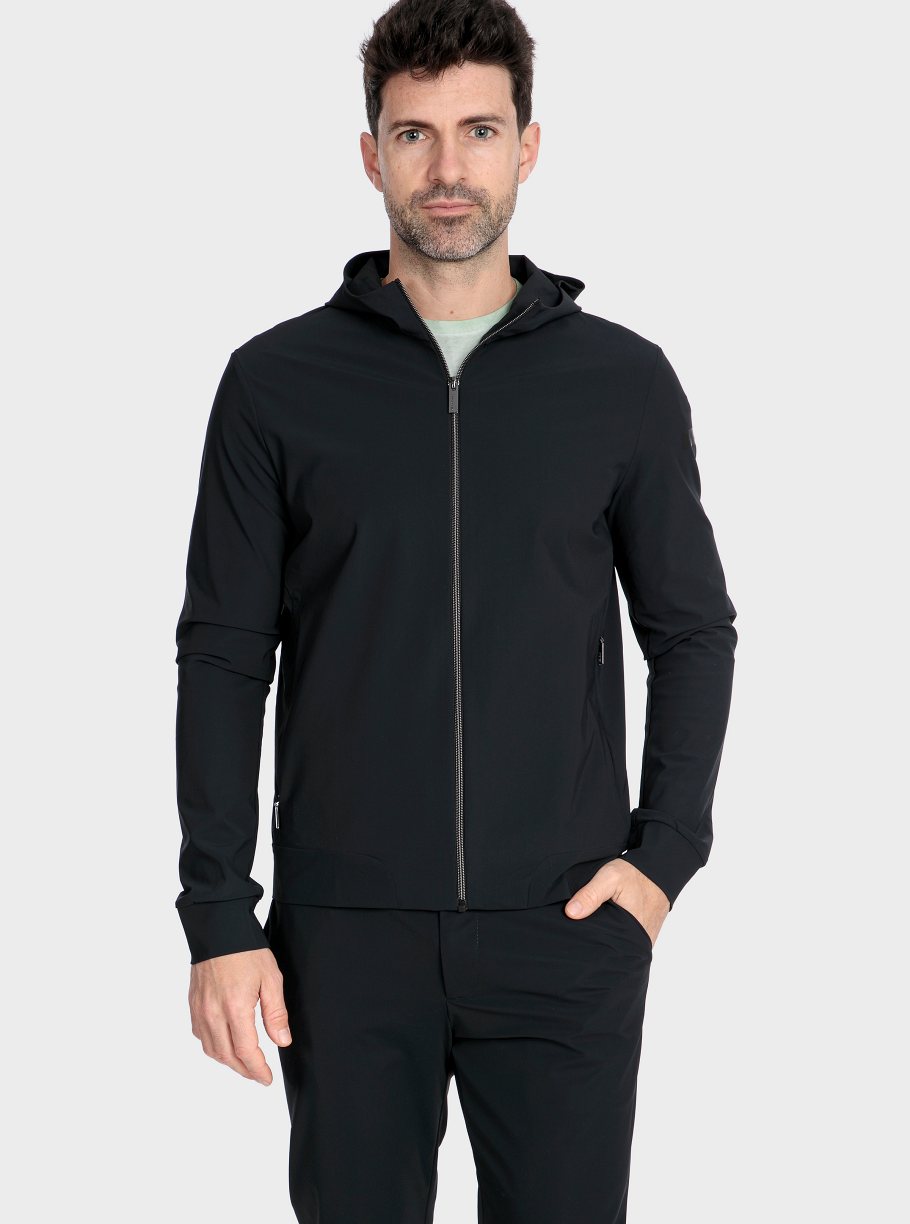 Cazadora capucha nylon fina