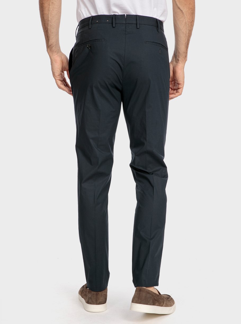Pantalón pinzas popeline algodón - Imagen 5