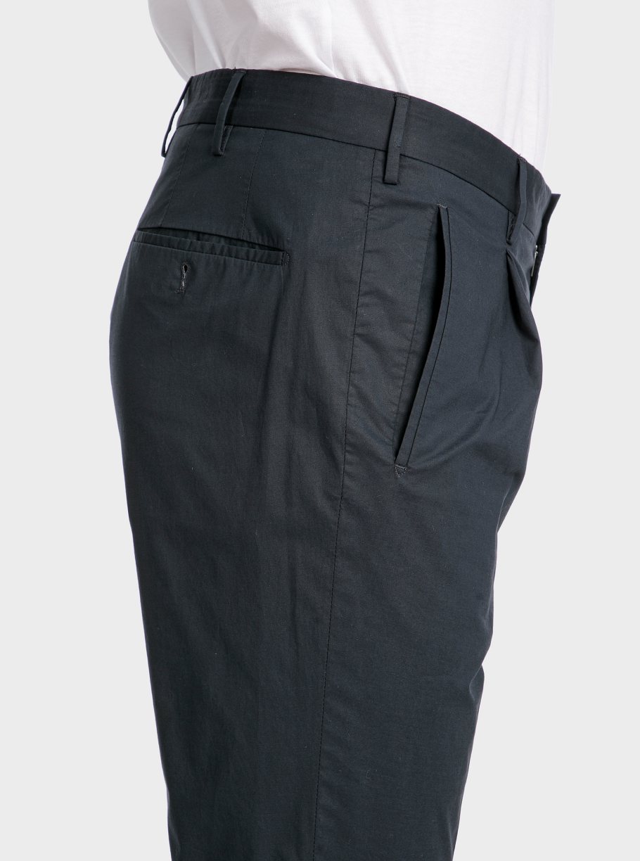 Pantalón pinzas popeline algodón - Imagen 6