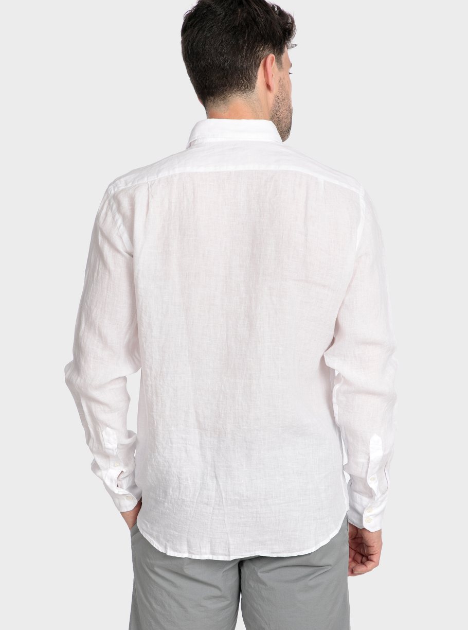 Camisa lisa lino tinto capo - Imagen 2