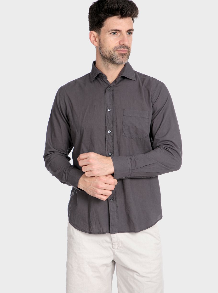 Camisa lisa lino tinto capo - Imagen 10