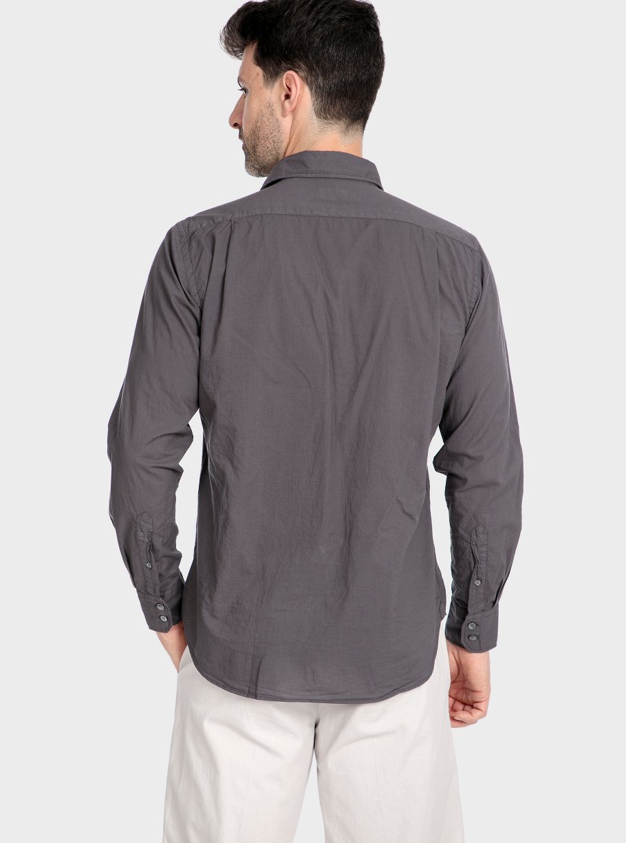 Camisa lisa lino tinto capo - Imagen 11