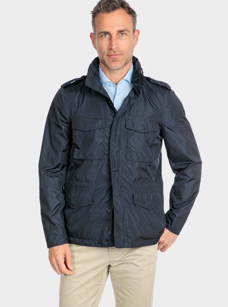 Field jacket nylon brillante