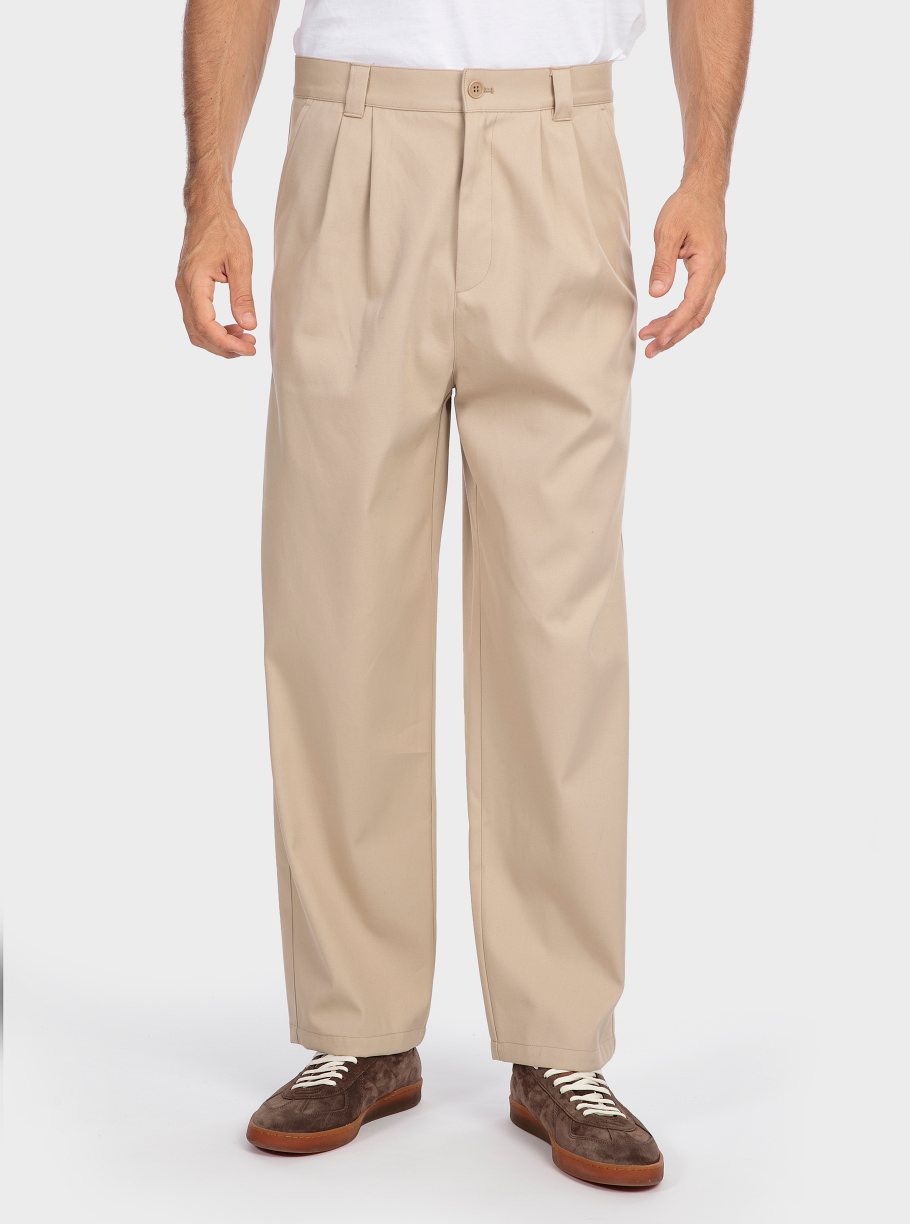 Pantalón pinzas algodón