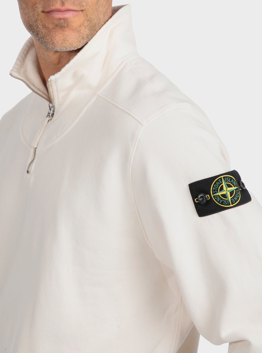 Sudadera media cremallera lavada - Imagen 6