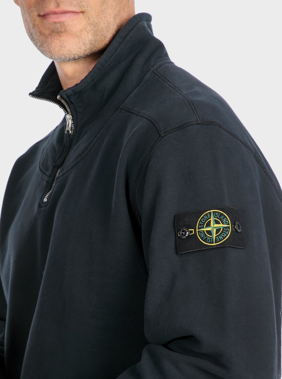 Sudadera media cremallera lavada - Imagen 9