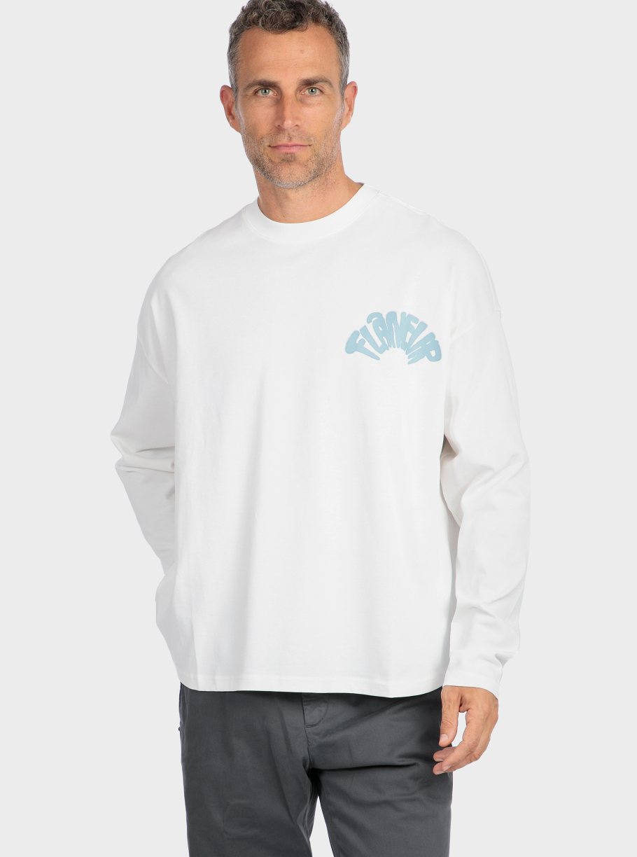 Camiseta m/larga estampada